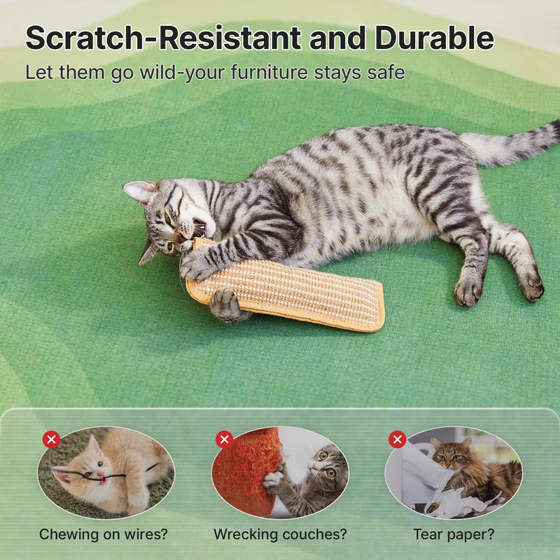 🐱Interactive Catnip Chew Toy with [6000mg A+ Organic Catnip], Soft Sisal Material Scratching and Kicker Cat Toys for Indoor Kittens, Drives Bored Cats Crazy with Fun